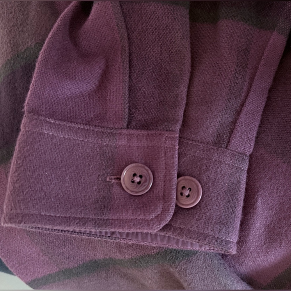 THE NORTH FACE Women’s Valley Flannel Button Down Shacket Midnight Mauve XXL - Picture 5 of 10